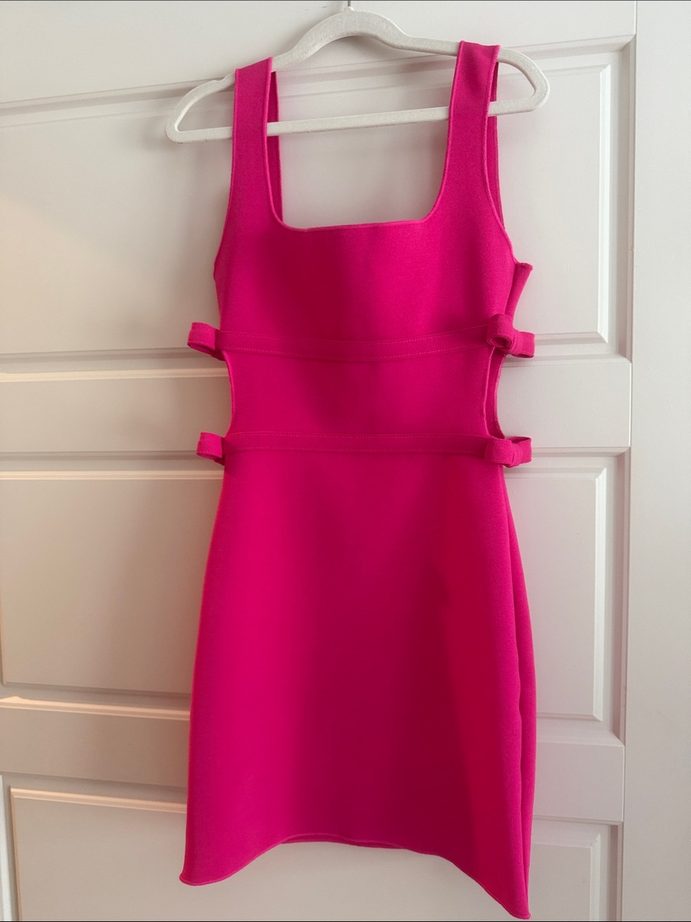 Zara Fuchsia Cutout Mini Dress